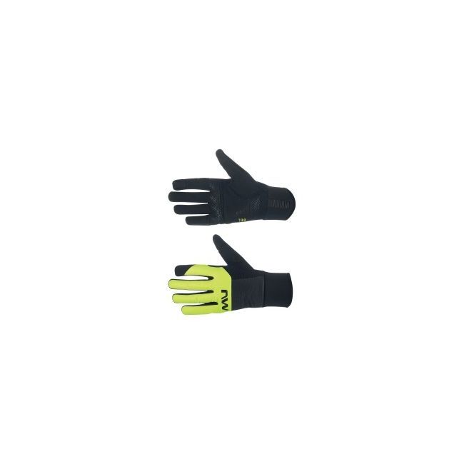 Northwave manusi lungi calduroase - Fast Gel - negru-galben-fluo