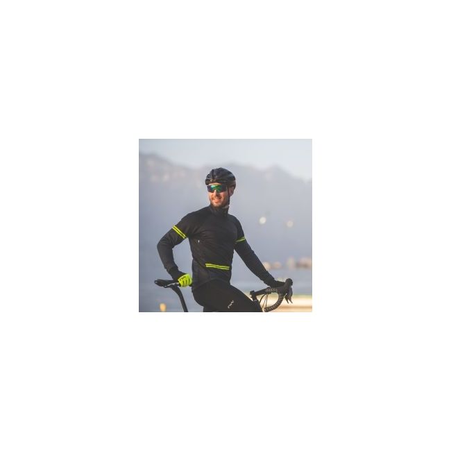 Northwave manusi lungi calduroase - Fast Gel - negru-galben-fluo