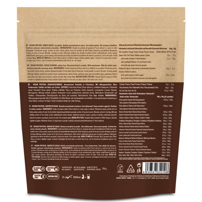 226ers - plic pudra proteica - Vegan Protein 700 - ciocolata - 700gr