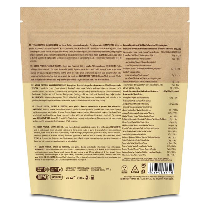 226ers - plic pudra proteica - Vegan Protein 700 - vanilie - 700gr