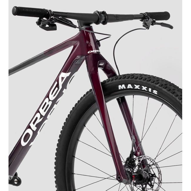 Bicicletă MTB XC hardtail Orbea ALMA M TEAM - Red Wine Carbon View (Gloss) | Carbon Raw (Matt)