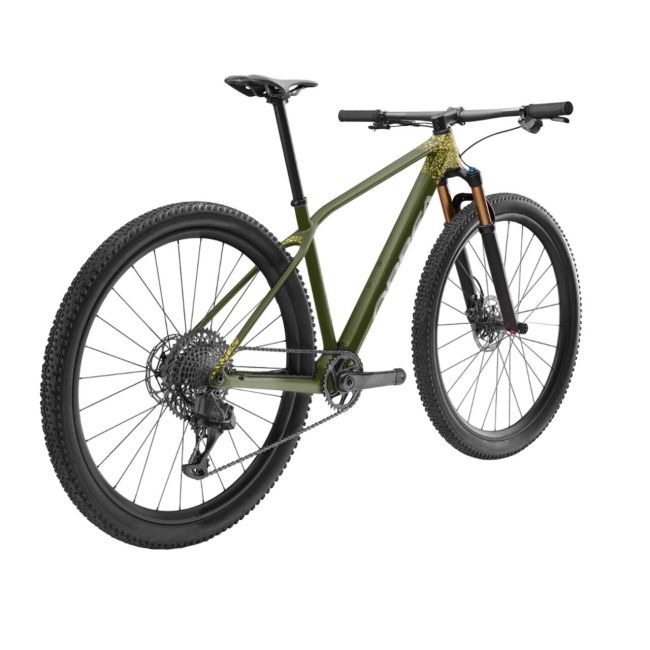 Orbea Alma M-Pro 2022 - bicicleta MTB hardtail XC 29" - MyO custom verde military - auriu