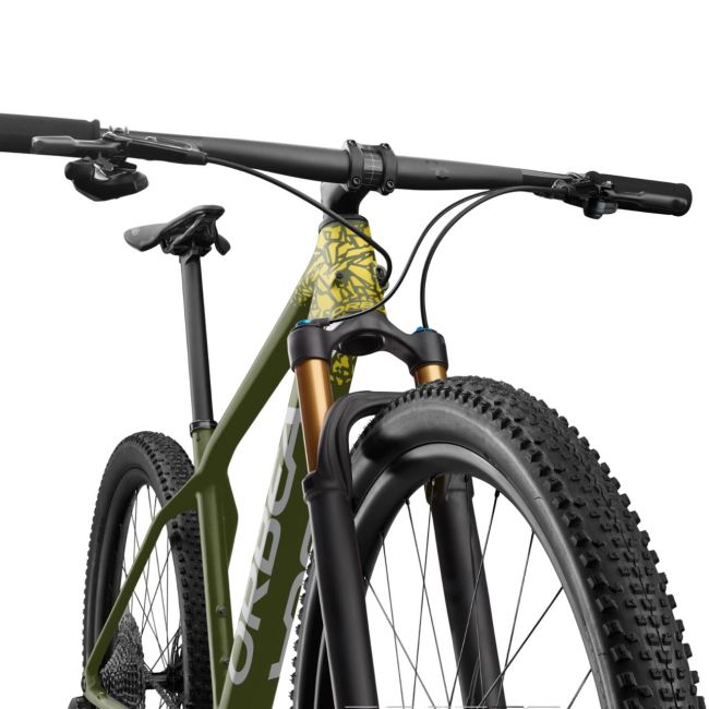 Orbea Alma M-Pro 2022 - bicicleta MTB hardtail XC 29" - MyO custom verde military - auriu