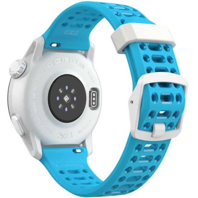 Coros - Pace 3 - ceas multisport GPS - Alb albastru - bratara albastra/silicon - Valencia Edition