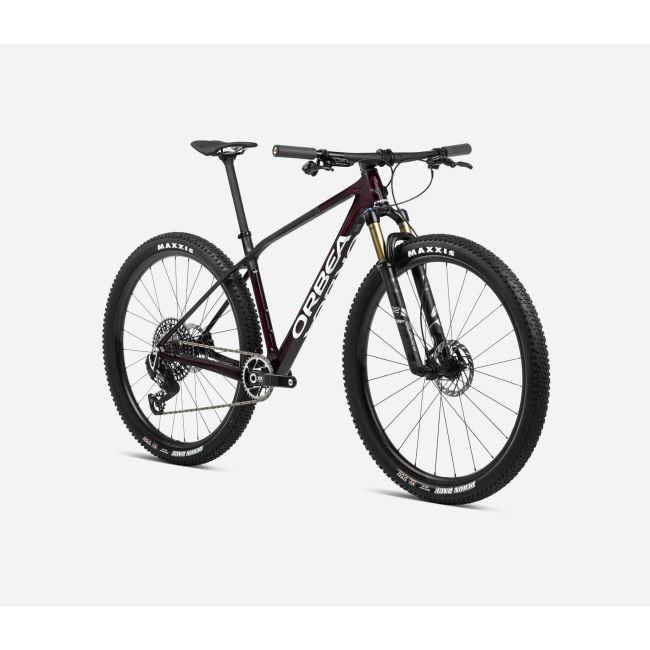 Bicicletă MTB XC hardtail Orbea ALMA M TEAM - Red Wine Carbon View (Gloss) | Carbon Raw (Matt)