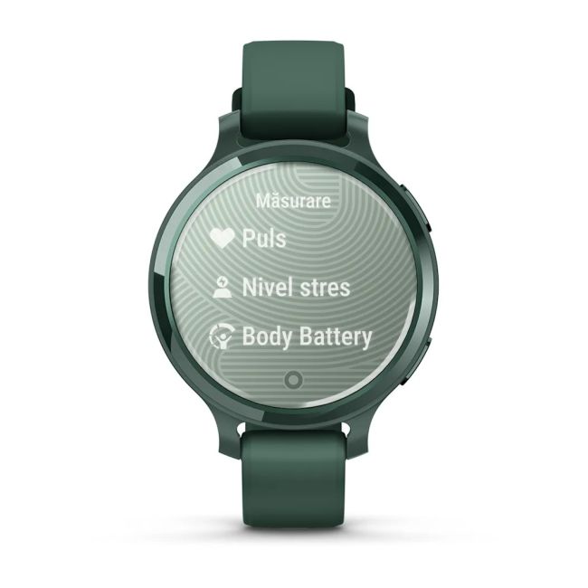 Garmin - Lily 2 Active - verde Jasper Green Bezel - curea de silicon Jaspers Green