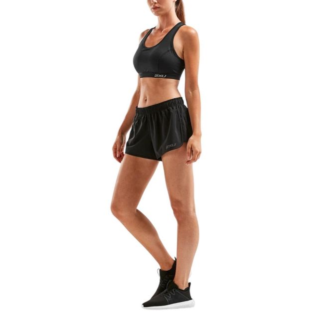 2XU - Pantaloni scurti de alergare pentru femei GHST 3" Stretch Woven Short - negru