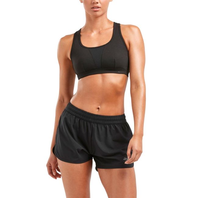 2XU - Bustiera sport pentru femei XVENT Crop - negru