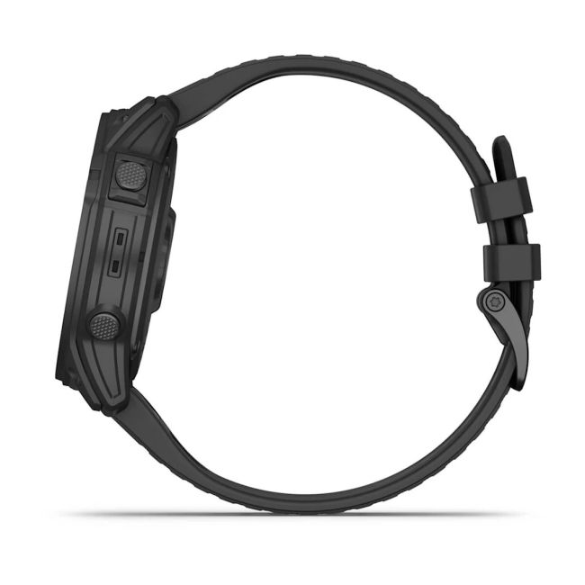 Garmin - Tactix 7 Sapphire ceas multisport cu GPS - ramă neagră Titanium DLC și curea din silicon neagră