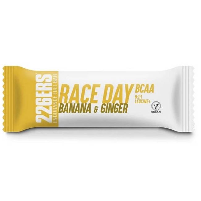 226ers - baton energie - Race Day Bar BCAA Vegan - banana | ghimbir - 40gr