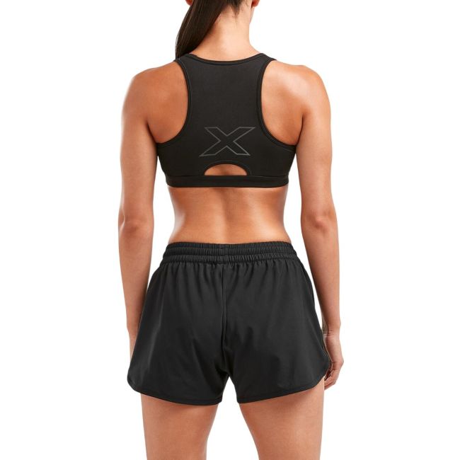 2XU - Bustiera sport pentru femei XVENT Crop - negru