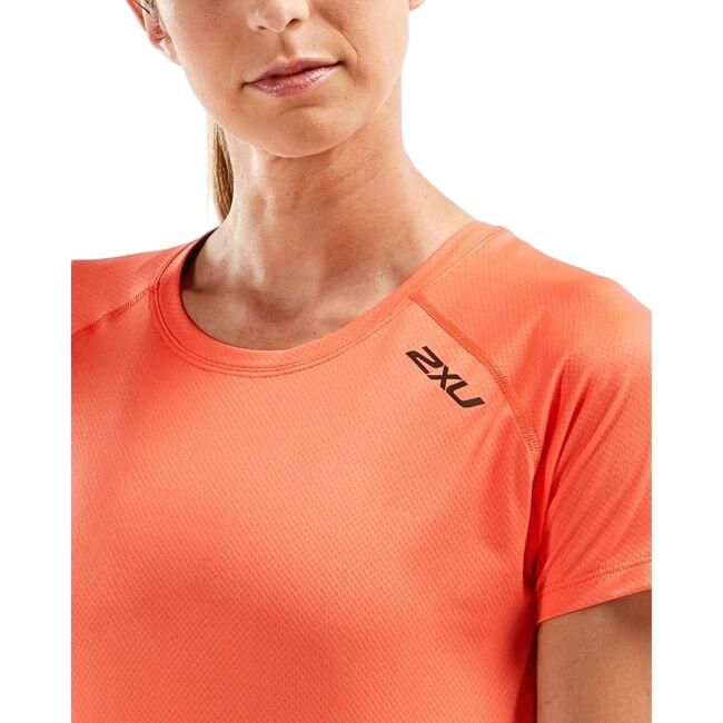 2XU - Tricou tehnic maneca scurta femei GHST short sleeve tee - portocaliu sorbet