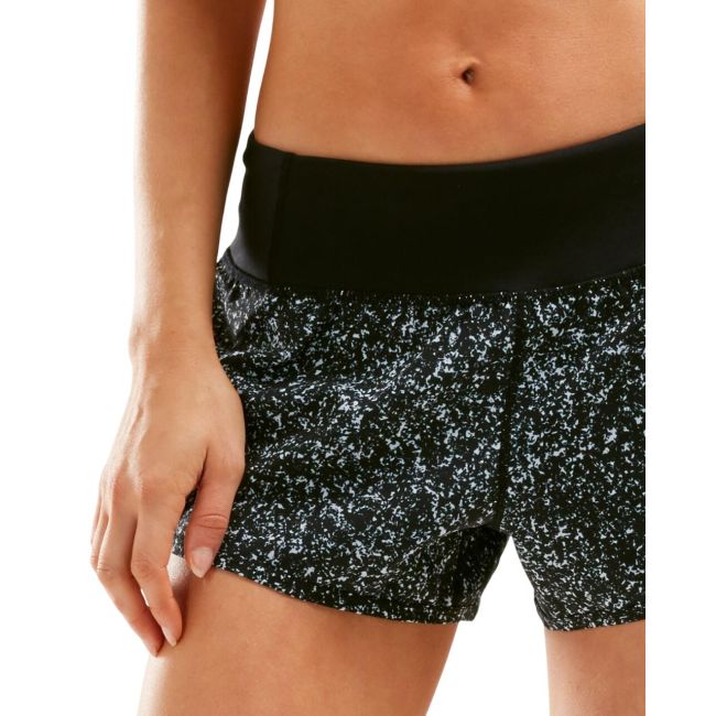 2XU - Pantaloni scurti de alergare pentru femei XVENT 3" Free Short - negru gri granit