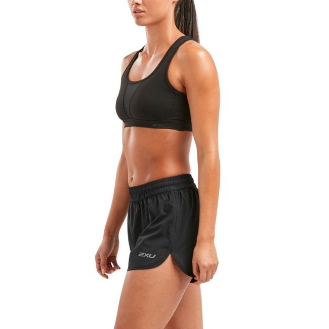 2XU - Bustiera sport pentru femei XVENT Crop - negru