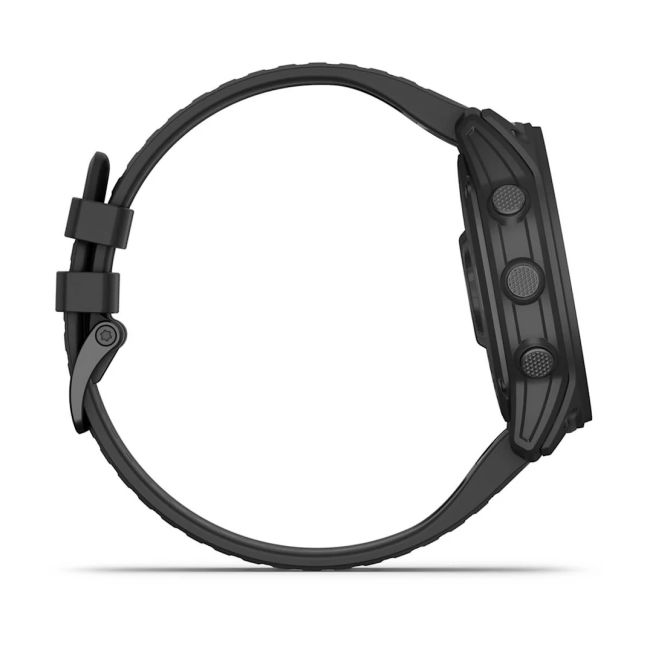Garmin - Tactix 7 Sapphire ceas multisport cu GPS - ramă neagră Titanium DLC și curea din silicon neagră