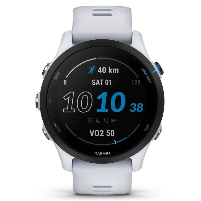 Garmin - Forerunner 255 Music ceas multisport cu GPS - alb