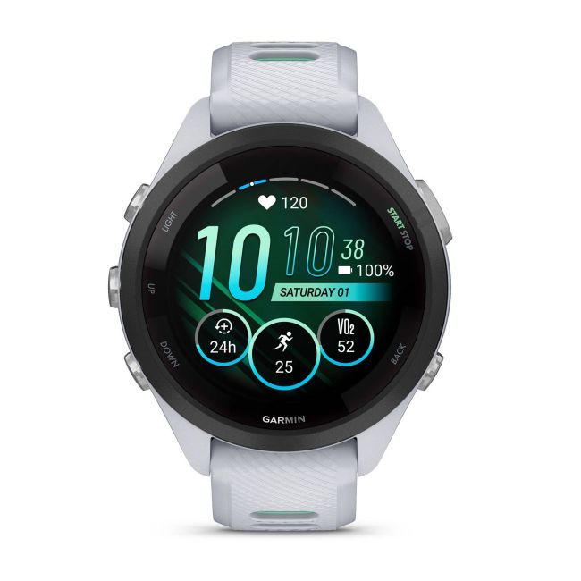 Garmin Forerunner 265s ceas multisport GPS AMOLED 42 mm - alb