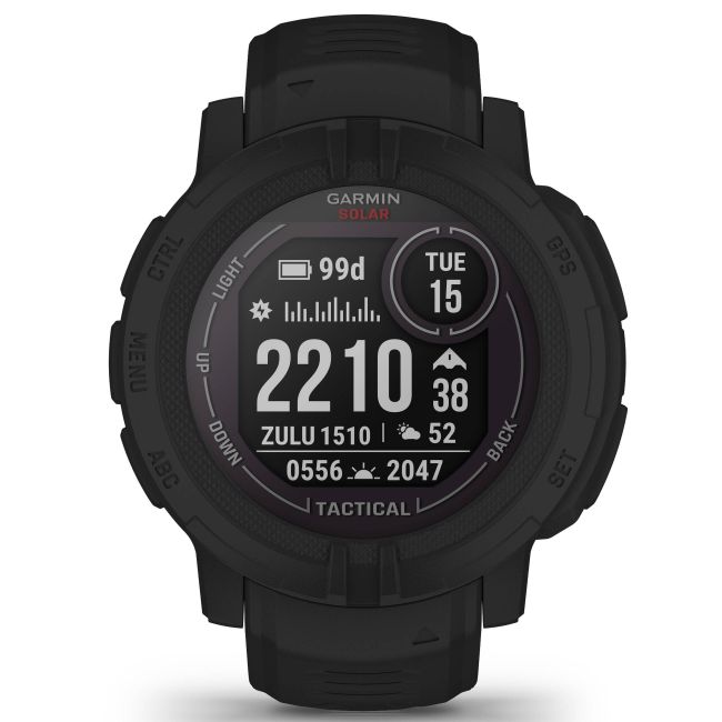 Garmin - Instinct 2 Solar smartwatch robust cu GPS - editie Tactical - negru