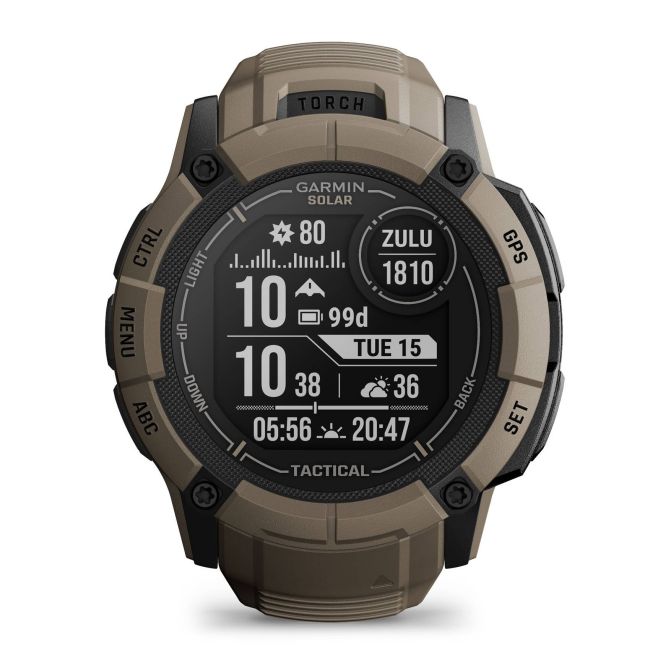Garmin Instinct 2X Solar Tactical Edition - smartwatch robust cu GPS - Coyote Tan