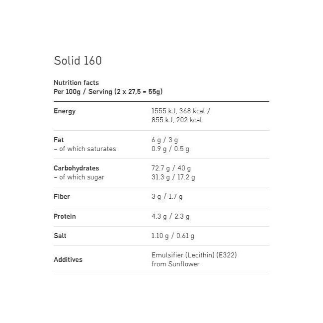 Maurten - baton mix - 6 x SOLID 160 + 6 x SOLID C 160 - 55g