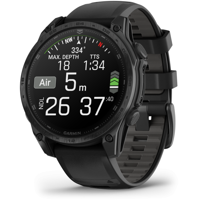 Garmin Tactix 8 AMOLED Sapphire 47mm - Ceas Tactical Multisport GPS Titan DLC