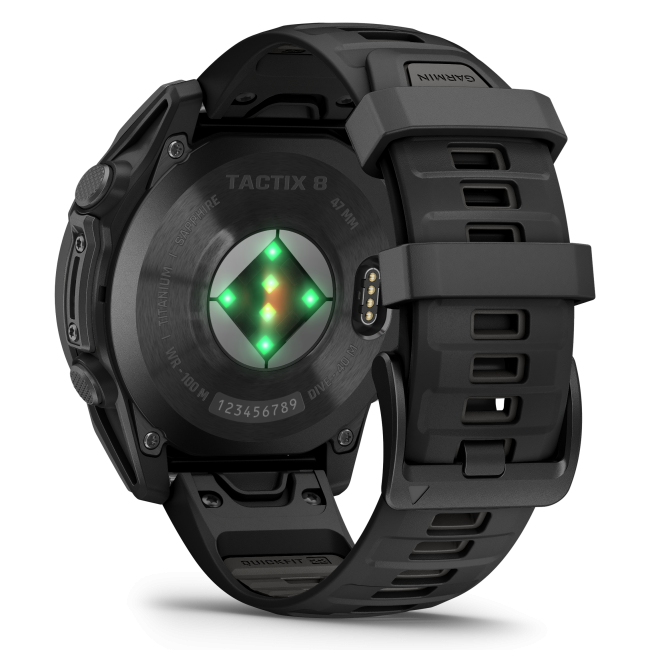 Garmin Tactix 8 AMOLED Sapphire 47mm - Ceas Tactical Multisport GPS Titan DLC
