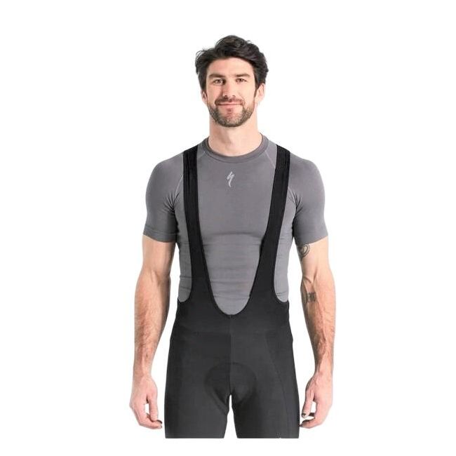 Specialized - bluza de corp ciclism cu maneca scurta pentru barbati Seamless Base Layer SS - gri inchis