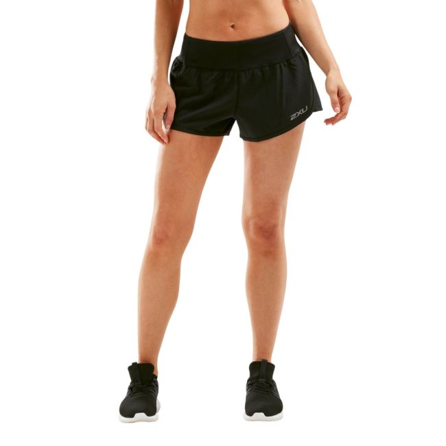 2XU - Pantaloni scurti de alergare pentru femei XVENT 4; Free Short - negru