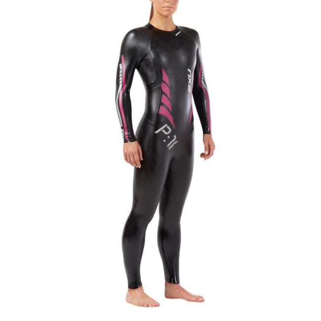 2XU - costum neopren P:1 Propel Wetsuit pentru femei - negru-roz