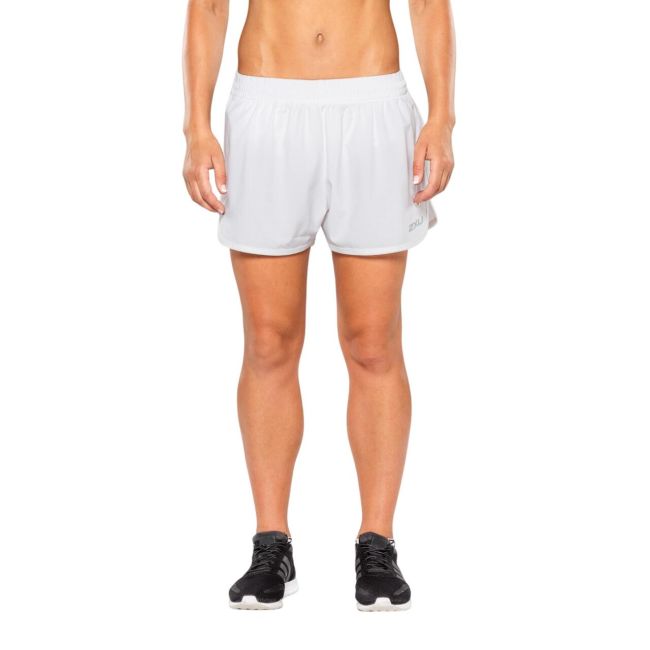2XU - Pantaloni scurti de alergare pentru femei  SPRY 3" Shorts - alb