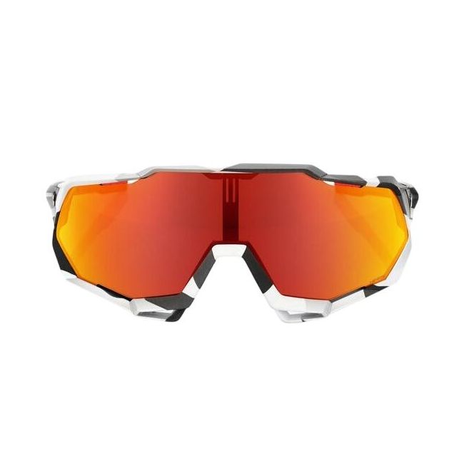 100% - Ochelari - SPEEDTRAP - Soft Tact Grey Camo - HiPER Red Multilayer Mirror Lens