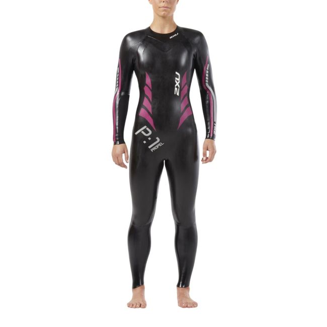2XU - costum neopren P:1 Propel Wetsuit pentru femei - negru-roz