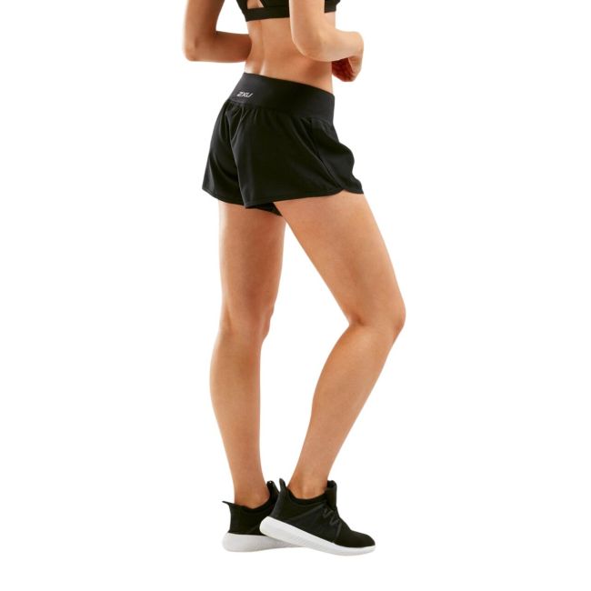 2XU - Pantaloni scurti de alergare pentru femei XVENT 4; Free Short - negru