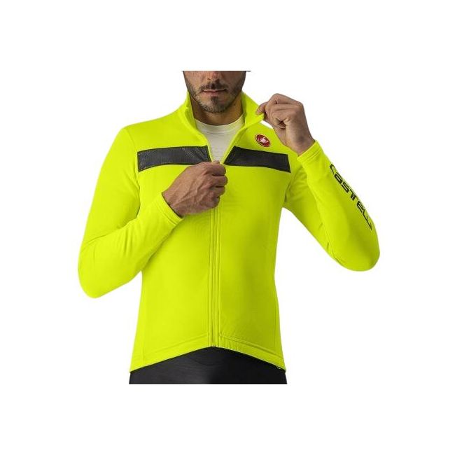 Castelli - tricou maneca lunga 14-20 gr C - Puro 3 FZ - galben fluo | reflex