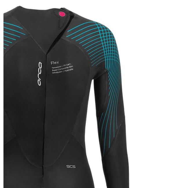 Orca - costum neopren triatlon pentru femei - Athlex Flex wetsuit - negru albastru flex
