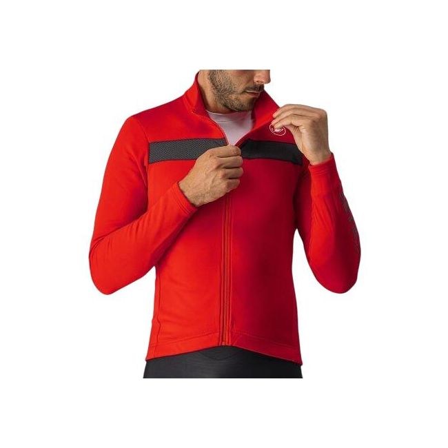 Castelli - tricou maneca lunga 14-20 gr C - Puro 3 FZ - rosu