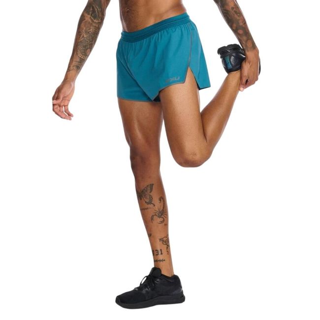 2XU - pantaloni scurti - Light Speed - 5inch -2XU - Oceanside negru reflectorizant