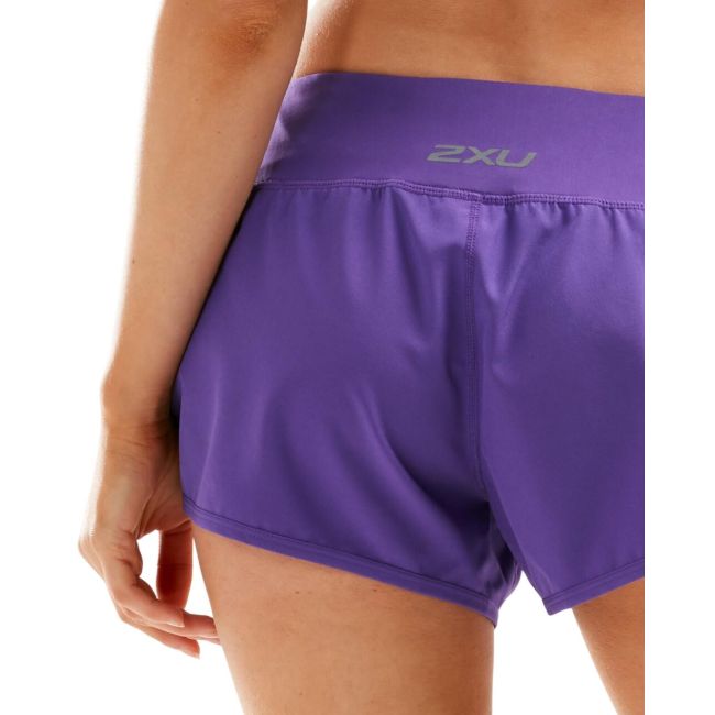 2XU - Pantaloni scurti alergare pentru femei XVENT 3"Free Short - Mov ultraviolet