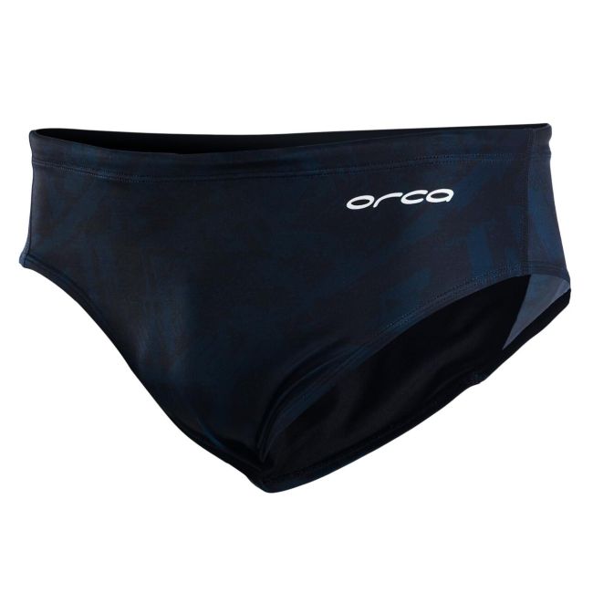 Orca - Slip inot pentru barbati - Brief swimsuit - print albastru inchis