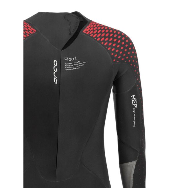 Orca - costum neopren triatlon pentru barbati Apex Float wetsuit - negru rosu buoyancy