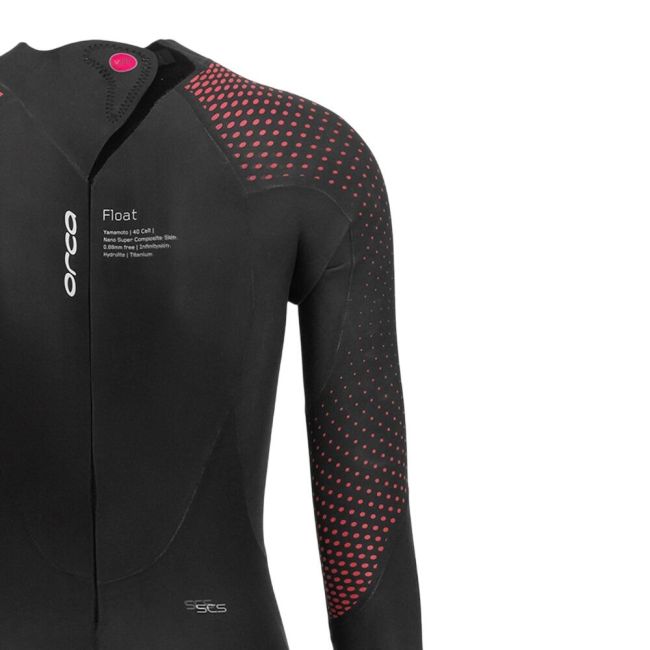 Orca - costum neopren triatlon pentru femei Athlex Float wetsuit with High Buoyancy - negru rosu plutitor