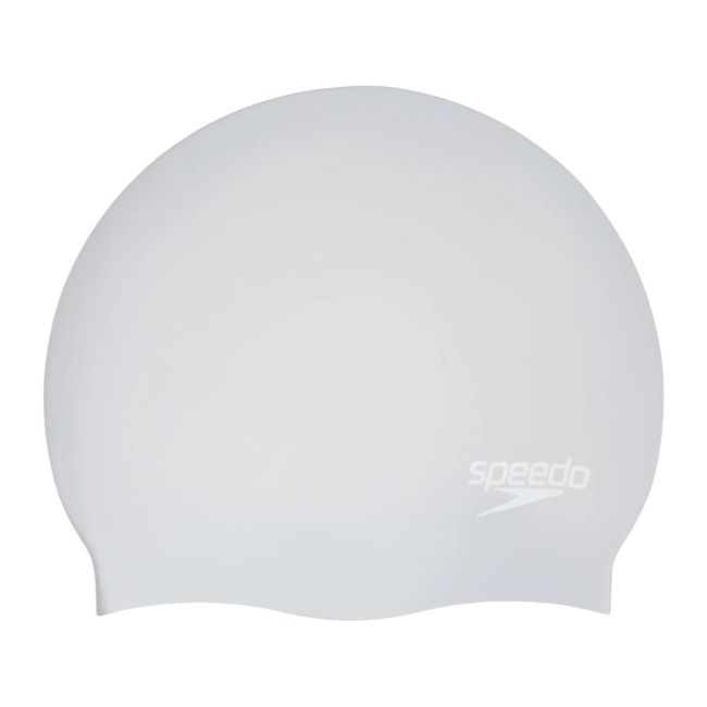 Speedo - casca inot silicon par lung - Alb | Gri