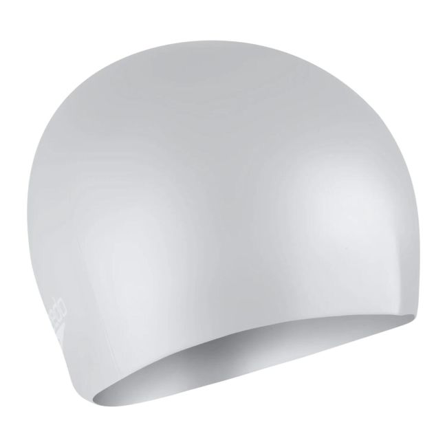 Speedo - casca inot silicon par lung - Alb | Gri