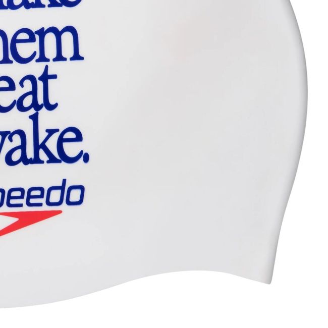 Speedo - casca inot silicon - Plain Moulded - Alb