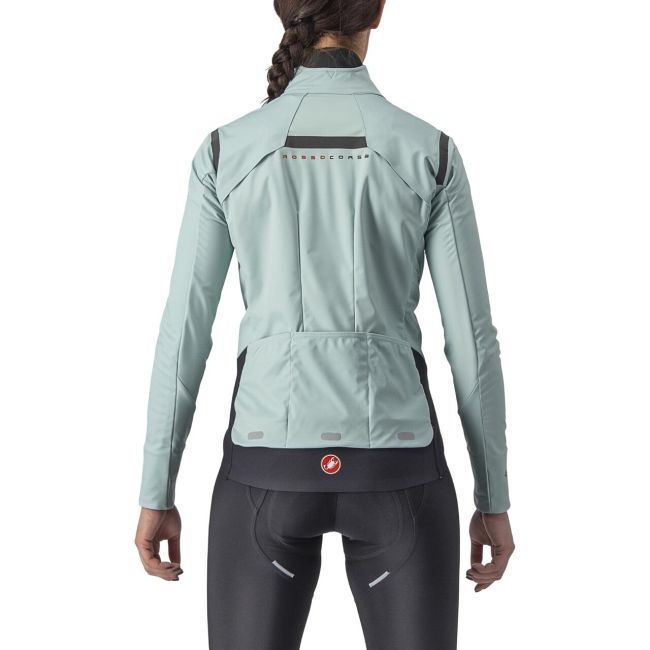 Castelli - jacheta ciclism vreme rece pentru femei Alpha Ros 2 W Jacket - albastru deschis negru