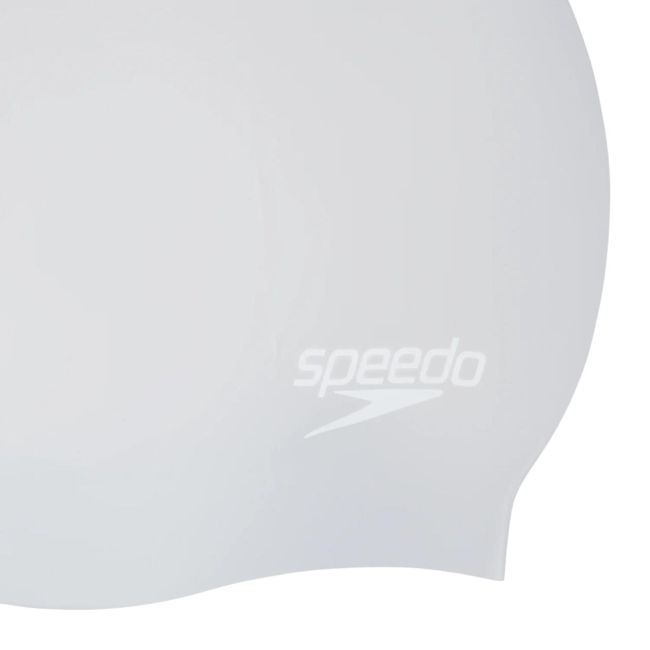 Speedo - casca inot silicon par lung - Alb | Gri
