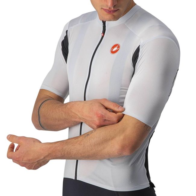 Castelli - tricou pentru ciclism cu maneca scurta Superleggera 2 Jersey - alb negru