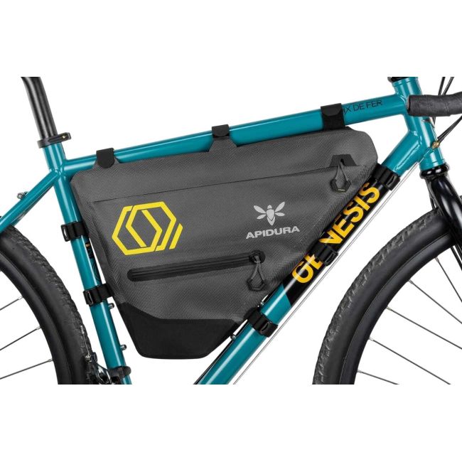 Apidura - geanta cadru bicicleta Expedition Full Frame Pack 14 litri - gri negru galben