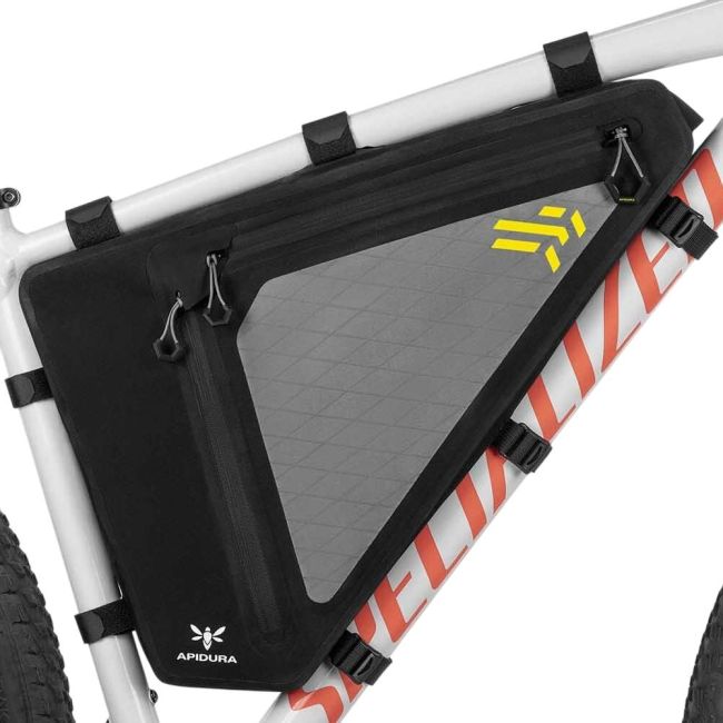 Apidura - geanta cadru bicicleta Backcountry2.0 Full Frame Pack 6 litri - negru gri galben
