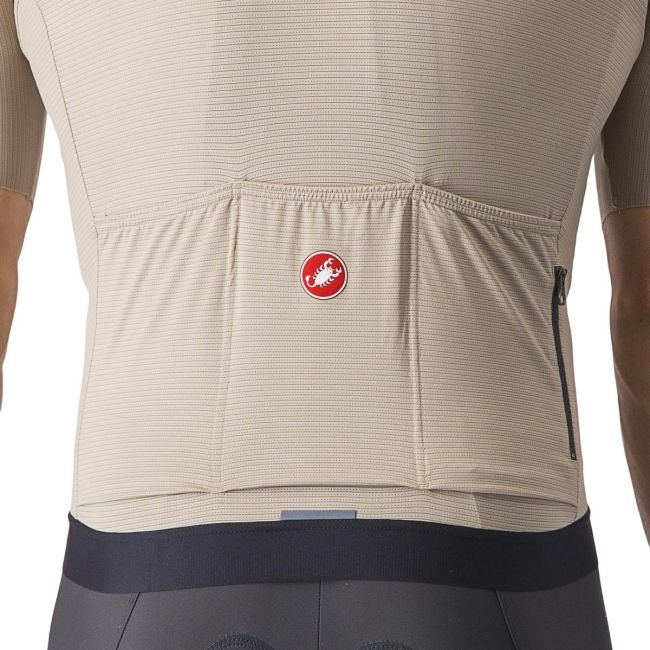 Tricou cu maneca scurta Castelli Espresso Crem